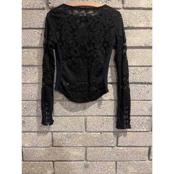 Free People Lace and Cotton Top ribbed sides silver hardware - Picture 6 of 8